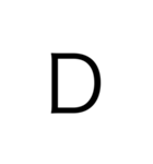 アルファベット＆数字（個別スタンプ：4）