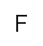 アルファベット＆数字（個別スタンプ：6）
