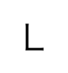 アルファベット＆数字（個別スタンプ：12）