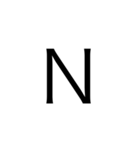 アルファベット＆数字（個別スタンプ：14）