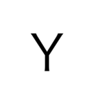 アルファベット＆数字（個別スタンプ：25）