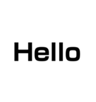 デカイ文字、シンプル（個別スタンプ：21）