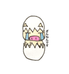 たまごのからをかぶったぶたさん（個別スタンプ：25）