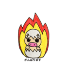 たまごのからをかぶったぶたさん（個別スタンプ：28）