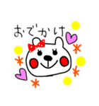 ゆるいクマのスタンプです（個別スタンプ：6）