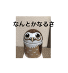 プラスの言葉 フクロウ（個別スタンプ：7）