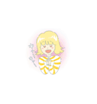 ボーダー服のおんなのこ（個別スタンプ：8）