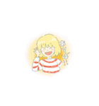 ボーダー服のおんなのこ（個別スタンプ：15）
