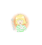 ボーダー服のおんなのこ（個別スタンプ：16）