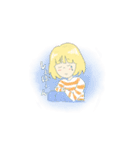 ボーダー服のおんなのこ（個別スタンプ：20）