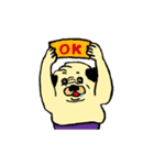 パグのポン太とシロ犬（個別スタンプ：14）