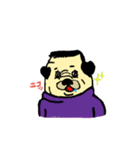 パグのポン太とシロ犬（個別スタンプ：24）