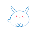 グラデーションウサギ（個別スタンプ：1）