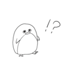 ゆるゆるペンギンしろ（個別スタンプ：20）