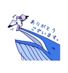 クジラと海の友達（個別スタンプ：7）