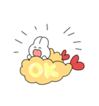 うさぎふらい（個別スタンプ：4）