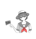 ぼーっとセーラー少女（個別スタンプ：36）