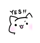 ちょっと自己主張が強いシロネコちゃん（個別スタンプ：6）
