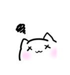 ちょっと自己主張が強いシロネコちゃん（個別スタンプ：13）