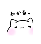 ちょっと自己主張が強いシロネコちゃん（個別スタンプ：16）