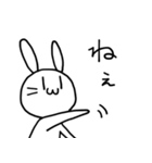 仲いいあの子に白うさぎ（個別スタンプ：13）