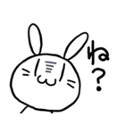 仲いいあの子に白うさぎ（個別スタンプ：34）