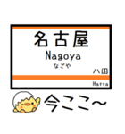 関西本線(東海 西日本) 気軽に今この駅！（個別スタンプ：1）