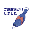 Japanese Blue Bird（個別スタンプ：35）