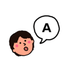ひらがな(おまけ)とアルファベット（個別スタンプ：15）