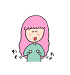 ゆるかわ女子（個別スタンプ：7）