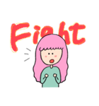 ゆるかわ女子（個別スタンプ：9）