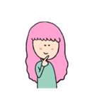 ゆるかわ女子（個別スタンプ：15）