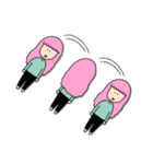 ゆるかわ女子（個別スタンプ：40）