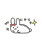 ふわふわうさぎのミミクロシッポ（個別スタンプ：3）