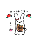 ふわふわうさぎのミミクロシッポ（個別スタンプ：8）