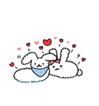 ふわふわうさぎのミミクロシッポ（個別スタンプ：27）