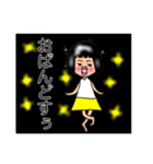おかっぱちゃんの使い分けできるスタンプ（個別スタンプ：6）