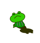 動く豆蛙のお茶目な日常（個別スタンプ：6）