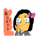 女の子。たくさんの顔。9（個別スタンプ：2）