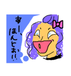 女の子。たくさんの顔。9（個別スタンプ：4）