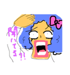 女の子。たくさんの顔。9（個別スタンプ：8）