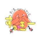 カラフル丸族（個別スタンプ：4）