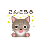 ネコのハッカの可愛い日常スタンプいろいろ（個別スタンプ：3）