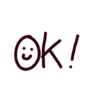 究極にシンプルな文字だけのスタンプ（個別スタンプ：13）
