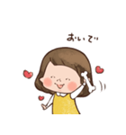 からしいろのおんなのこ（個別スタンプ：3）