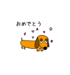 ラブリーダックスフンド キング（個別スタンプ：4）