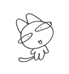 白ネコすみちゃん（個別スタンプ：3）