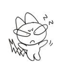 白ネコすみちゃん（個別スタンプ：4）