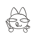 白ネコすみちゃん（個別スタンプ：6）