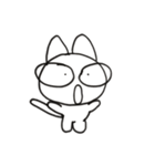 白ネコすみちゃん（個別スタンプ：7）